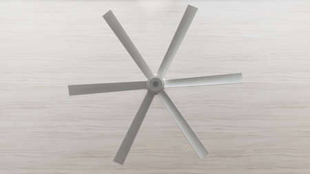 Stylish ceiling fan that is stoppedの写真素材
