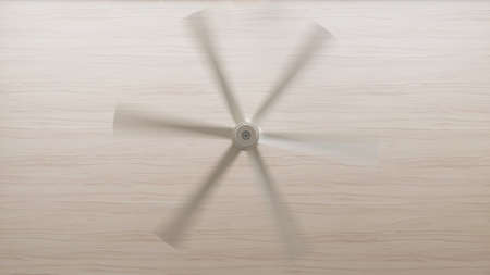 Stylish ceiling fan spinningの写真素材