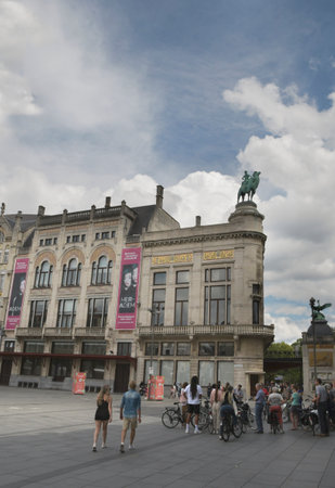 Antwerp. Flemish Region. Belgium - 20.06.2021. Antwerp Zoo Central Entranceのeditorial素材