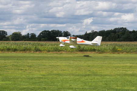 Hasselt. Limburg - Belgium 26-08-2023. Aircraft - Europa XS. Public show of vintage aircraft  at the...
