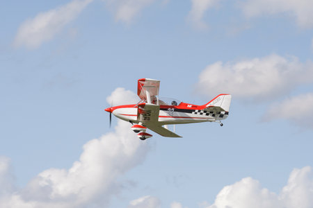 Aircraft FK12 Comet. Public show of vintage aircraft  at the Hasselt Aero Club. Hasselt. Limburg -...