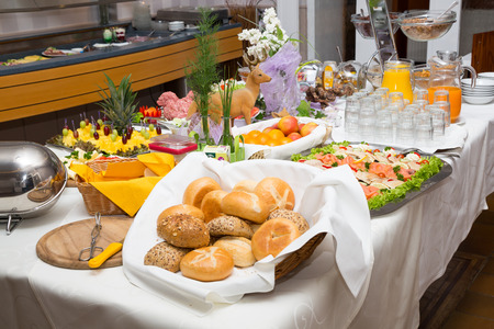 Breakfast buffet at restaurant or hotel