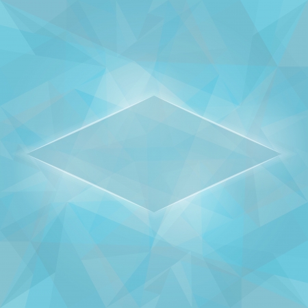 Abstract Glowing Blue Background With Transparent Trianglesのイラスト素材