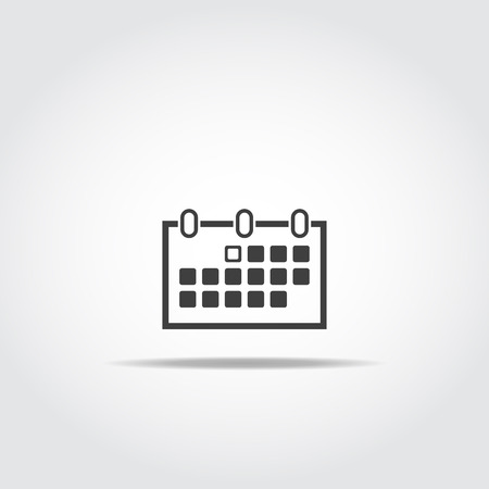 Simple black calendar icon.のイラスト素材