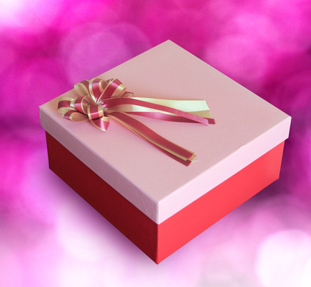  pink gift boxの写真素材