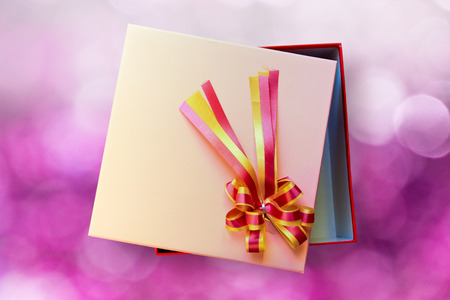 pink gift boxの写真素材