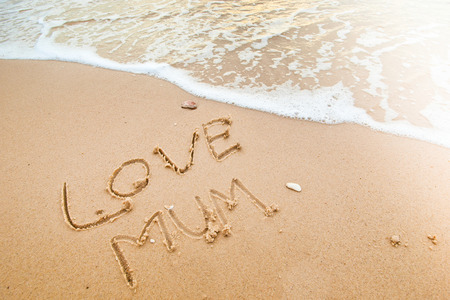 wording on the beachの写真素材