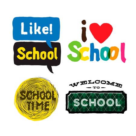 School Icons setのイラスト素材