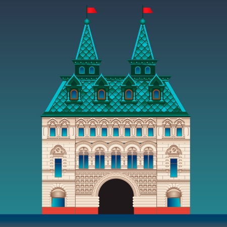 Russian style houseのイラスト素材