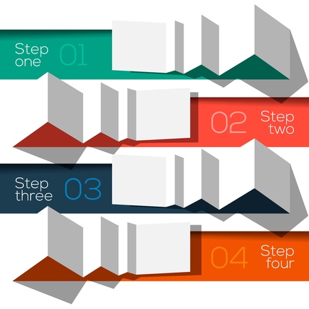 Modern design info graphic template origami styledのイラスト素材