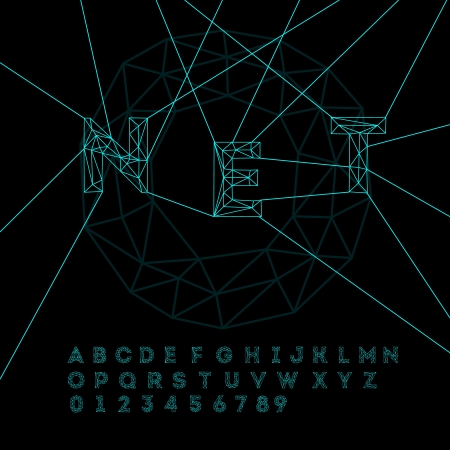 Space technology alphabetのイラスト素材