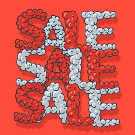 Hot Sale poster, vector Eps10 illustration.のイラスト素材