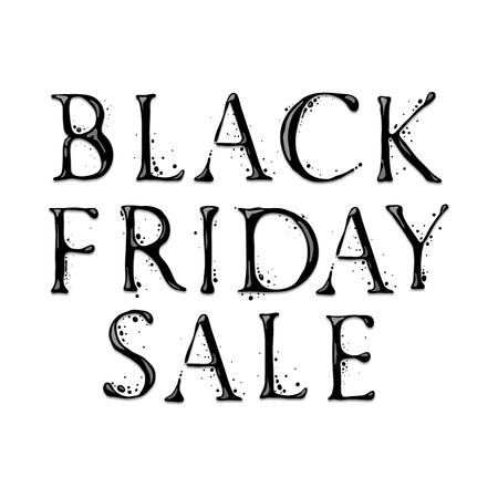 Black Friday sale inscription design template.のイラスト素材