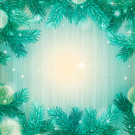 Winter abstract background. Christmas background with snowflakes, vector illustration.のイラスト素材