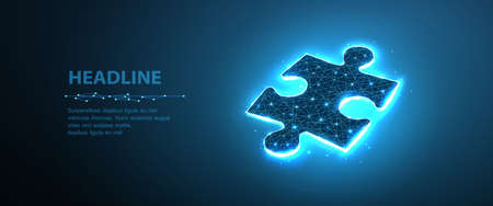 Puzzle. Business stategy, success solution, jigsaw games symbol. Idea metaphor. Creative idea, connection, challenge, join us conceptのイラスト素材