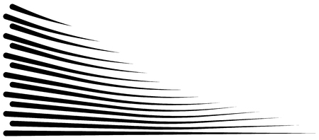 Speed lines isolated set. Sun rays or star burst Black vector elements Isolated.Set of different simple black vector speed lines.のイラスト素材