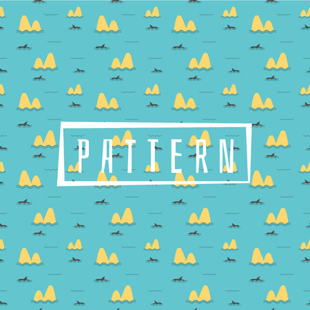 Cute Marine pattern for fabric, baby clothes, background, textile,wrapping paper and other...