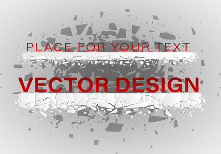 Crystal frozen structure. Cold crystals frame. Beautiful geometric design for business presentations.Geometric banners.のイラスト素材