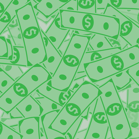Finance concept. Money rain.Objects isolated on a white background.Background with money falling from above.のイラスト素材