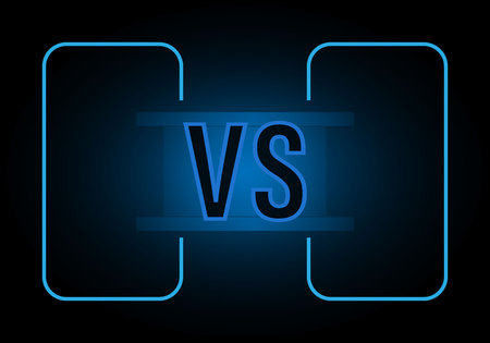 Versus vs.Battle vs match, game concept competitive vs.のイラスト素材