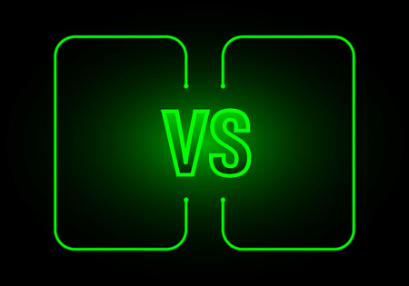 Versus vs.Battle vs match, game concept competitive vs. Vector illustration.のイラスト素材