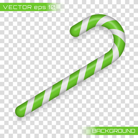 Christmas cane, christmas candy, christmas stick, red candy. Candy cane isolated on white.のイラスト素材