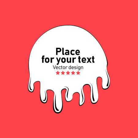 Paint dripping. Vector colorful paint splashes .Current drops. Current paint, stains.Dripping liquid.のイラスト素材