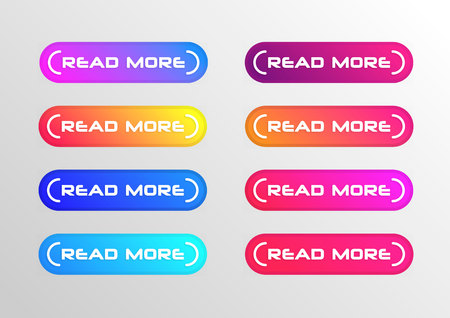 Read more button set. Read More creative concept for websites, retail stores, advertising.のイラスト素材
