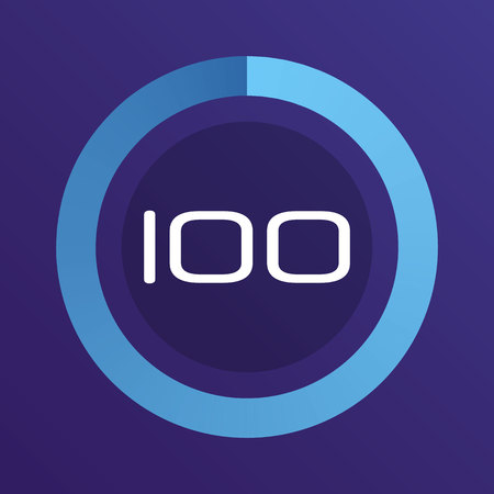 Colorful pie charts. Circular interval timer. Percentage vector infographics. Business infographics. Loading and buffering percentage icon set.のイラスト素材