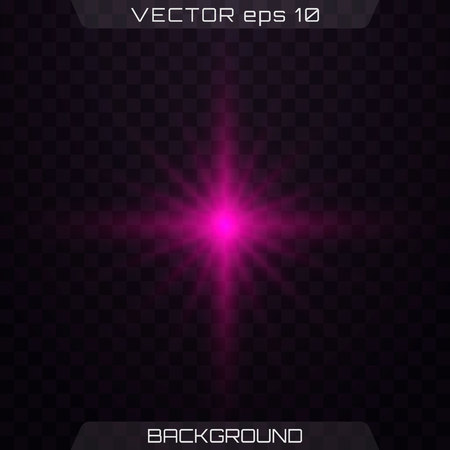 Set of light pink sparkles on a transparent background vector. Glowing purple, pink light effects isolated on transparent background. Lens flare, explosion, glitter, line, sun flash, spark and stars.のイラスト素材
