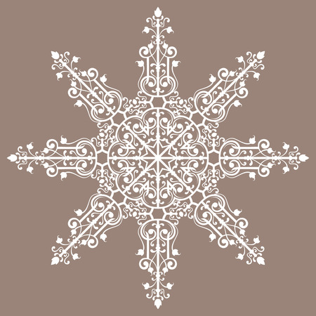 Vintage background ornament, lace starのイラスト素材