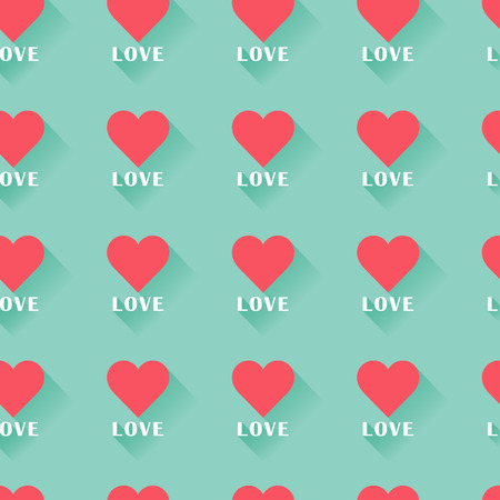 Pink abstract Valentine s heart seamless pattern のイラスト素材