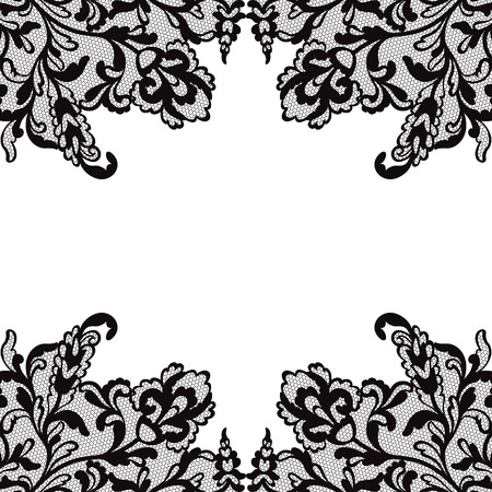 Flower vector ornament frame.のイラスト素材