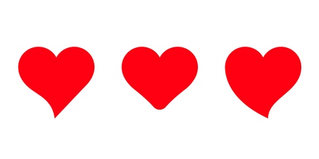 Vector hearts icons set.の写真素材