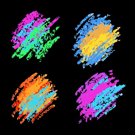 Textures of chalk and coal. Vector brush strokes. Soft pastel colors. Grunge pattern.のイラスト素材