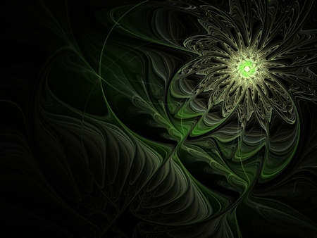 The picture shows an abstract fractal patternの写真素材