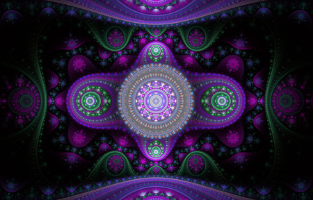 abstract fractal background a computer-generated 2D illustrationの写真素材