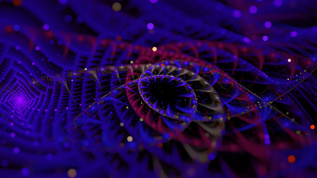 abstract fractal background a computer-generated 2D illustration, bokehの写真素材