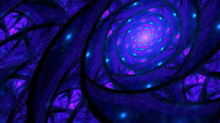 abstract fractal background a computer-generated 2D illustration, spiral, flowerの写真素材