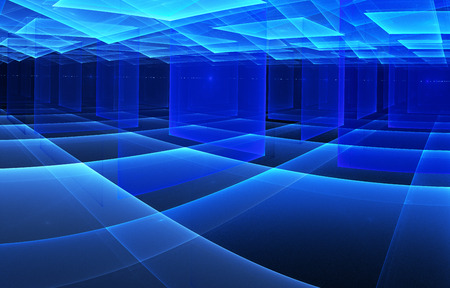 abstract fractal background a computer-generated 3D illustrationの写真素材