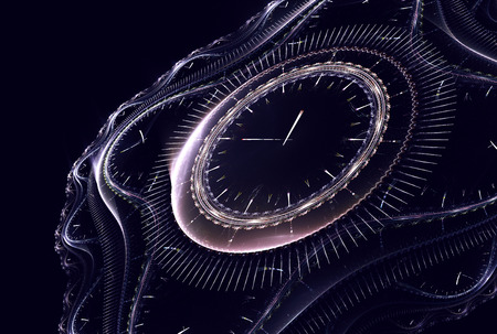 Cosmic clock shows the time remaining before the start of a new period of lifeの写真素材