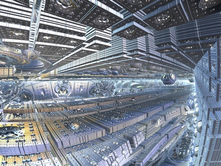 Fractal background, abstract illustrationの写真素材