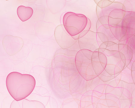 abstract fractal background a computer-generated 2D illustration, heart, loveの写真素材
