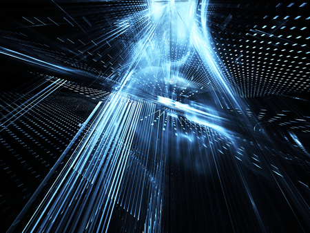 Abstract technology illustration, illustrationの写真素材
