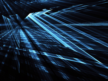 Fractal art - computer image, technological backgroundの写真素材