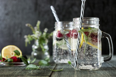 Cool lemon drinkの写真素材