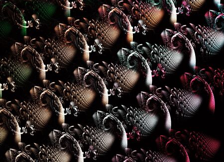 Fractal color background for use in creativity and design projects.の写真素材