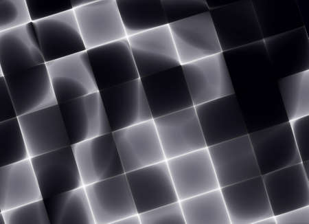 In blue, a technological textured background is a fractal rendering.