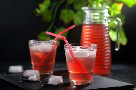 Refreshing chilled summer fruit drink. Homemade compote.