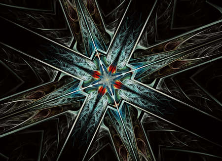 abstract fractal textured background a computer-generated illustration, textureの写真素材